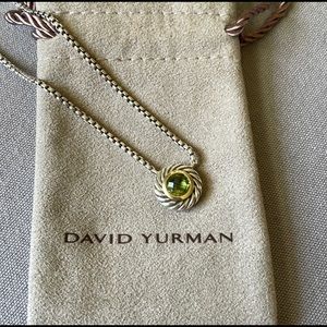 David Yurman Peridot Cookie Necklace